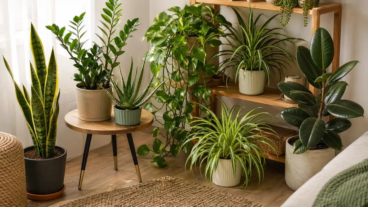 Plante de apartament rezistente pe un raft